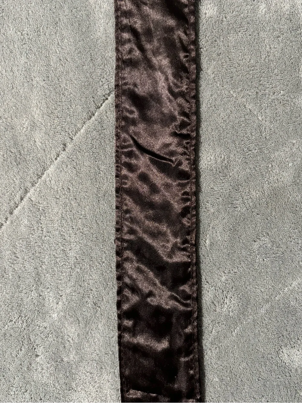 Brown Sequined Belt with Loop Buckle